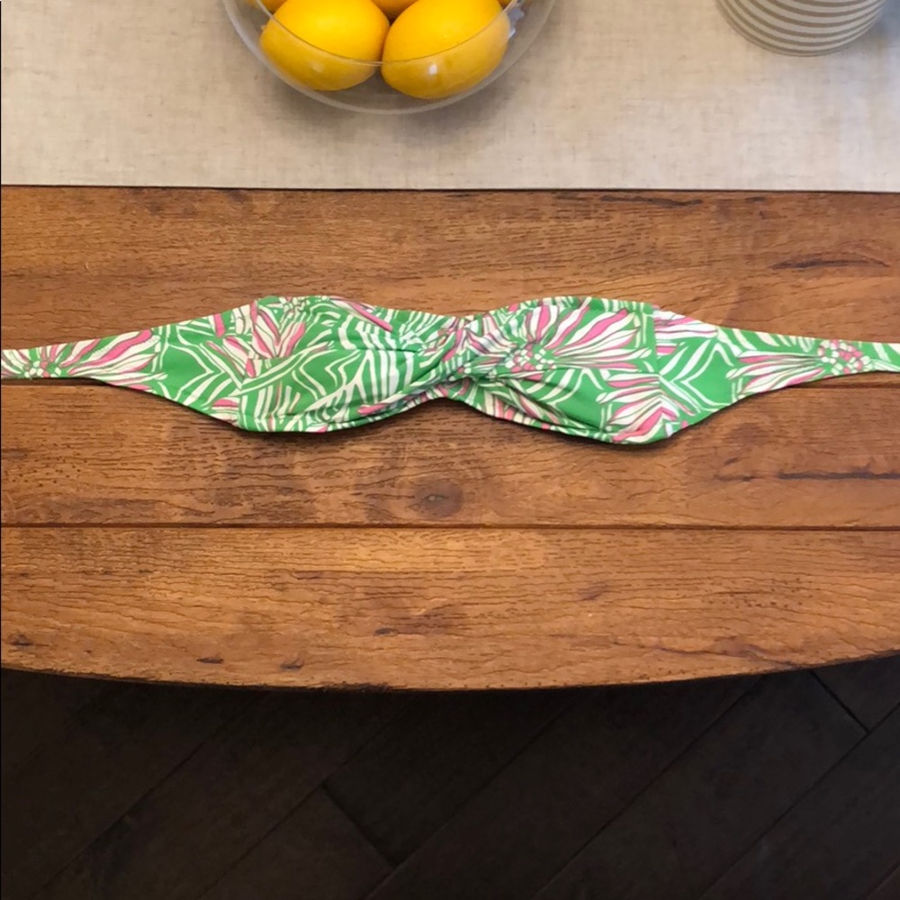 EUC Lilly Pulitzer strapless bathing suit top